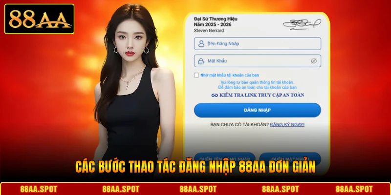 Các bước thao tác đăng nhập 88AA đơn giản