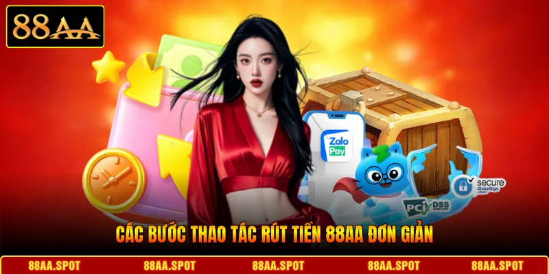 Các bước thao tác rút tiền 88AA đơn giản