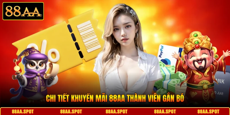 Chi tiết Khuyến mãi 88AA thành viên gắn bó